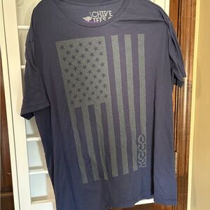 Chive Men’s XXL Team Rubicon Navy Blue American Flag Tshirt